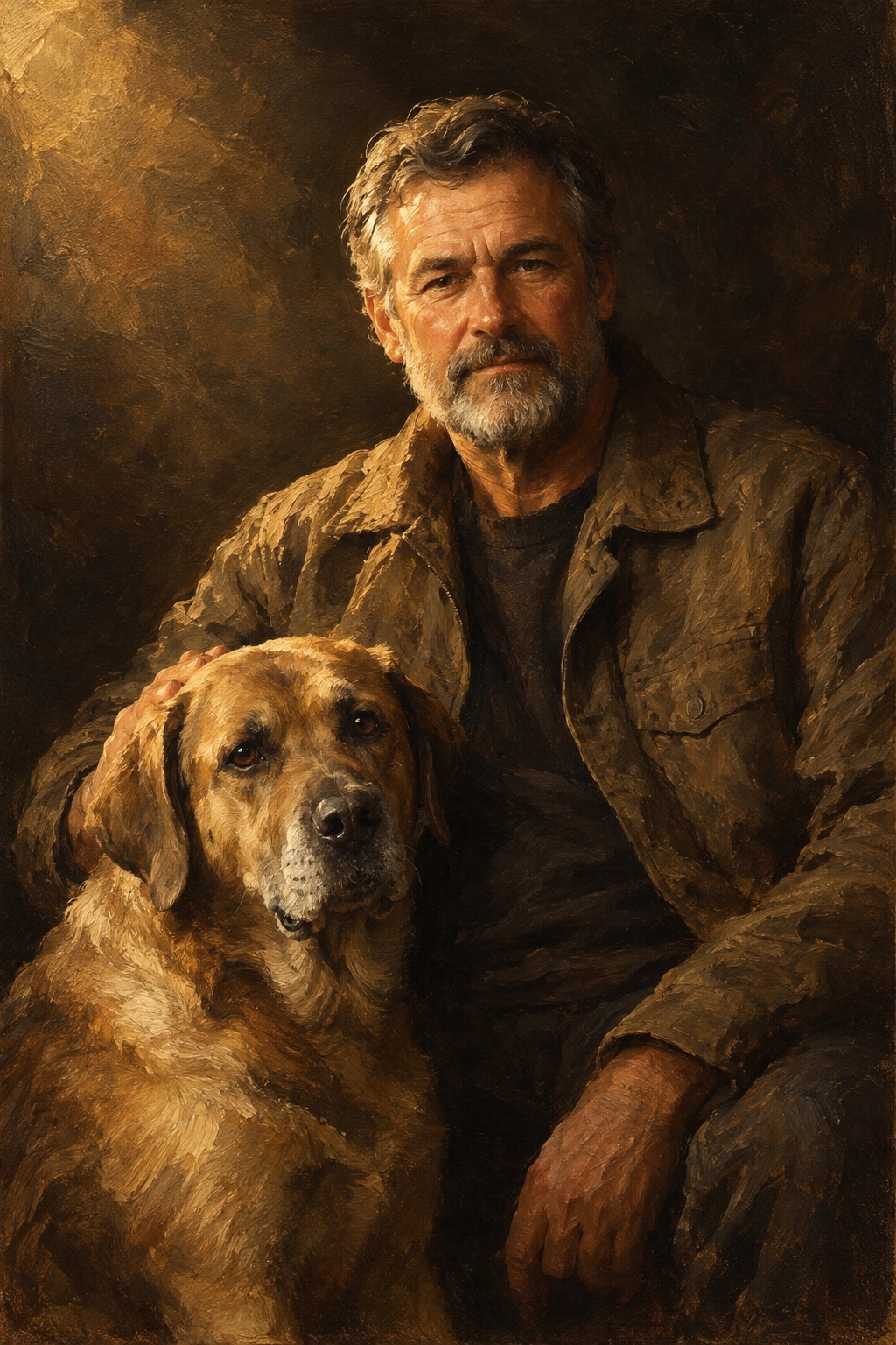 Portrait With a Dog